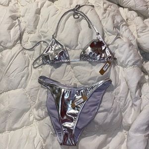 SKIMS Metallic Swim (Medium)